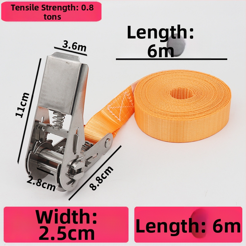 Trump 304 rozsdamentes acélból készült feszítő horog nélkül rakományhevederhez, körkörös rögzítésre alkalmas