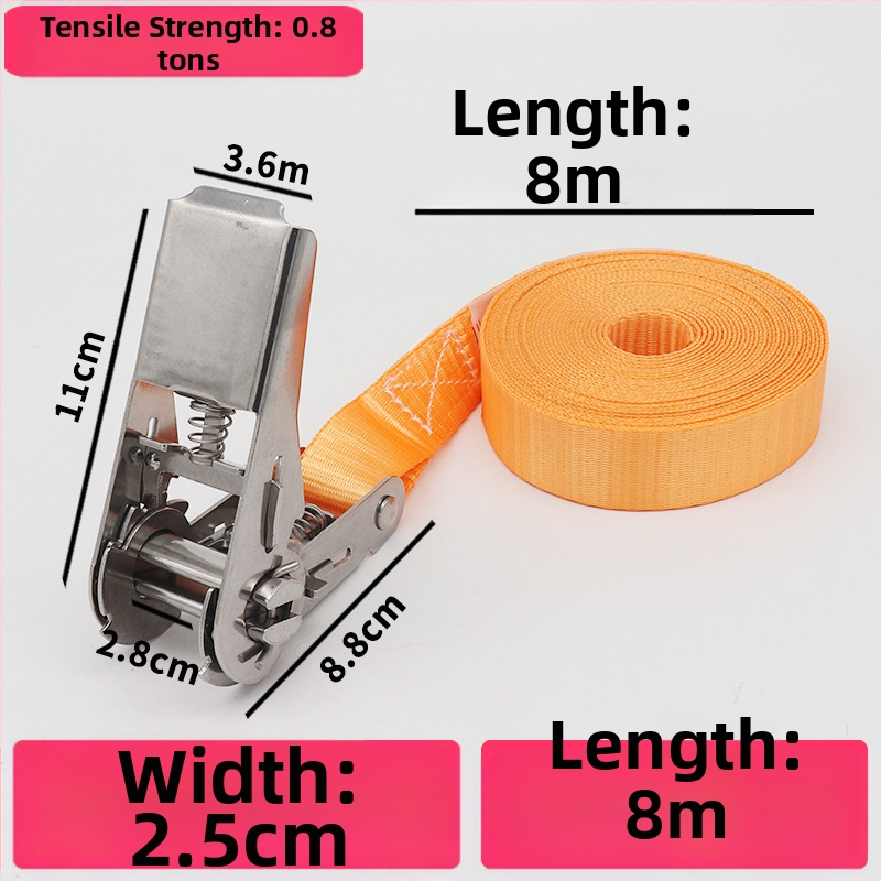 Trump 304 rozsdamentes acélból készült feszítő horog nélkül rakományhevederhez, körkörös rögzítésre alkalmas