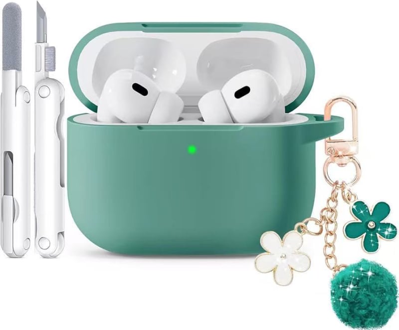 Hirano Carcasă AirPods Pro din silicon, portabilă și universală, imprimare, compatibilă cu Apple