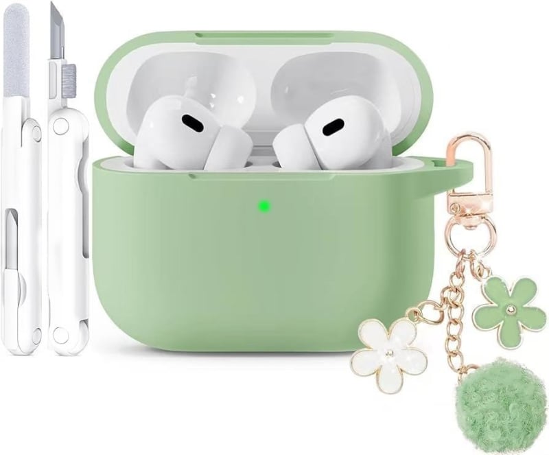 Hirano Carcasă AirPods Pro din silicon, portabilă și universală, imprimare, compatibilă cu Apple