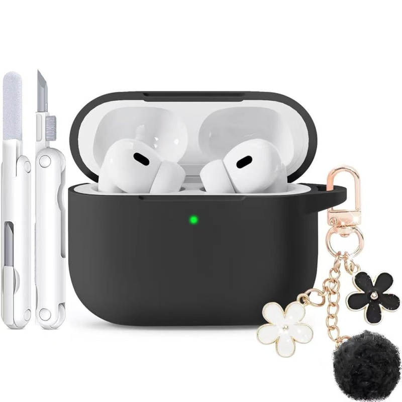 Hirano Carcasă AirPods Pro din silicon, portabilă și universală, imprimare, compatibilă cu Apple