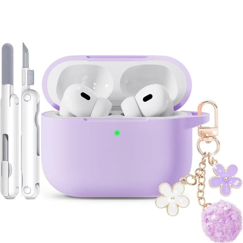 Hirano Carcasă AirPods Pro din silicon, portabilă și universală, imprimare, compatibilă cu Apple