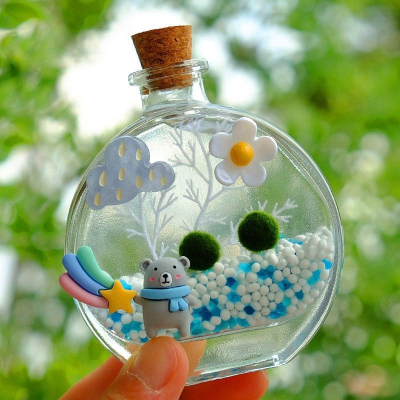 Αρωματικό μπουκάλι – οικολογικό τερράριουμ με μπάλα από φύκια, επιτραπέζιο μικρο-τοπίο, σετ υδροπονικής καλλιέργειας σε εσωτερικούς χώρους (Υλικό: Άλλο; Μάρκα: Άλλο; Εισαγόμενο: Όχι; Δώρο: Όχι)