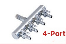 Rozsdamentes acél akváriumi oxigéncső osztó, szelep és levegőpumpa szabályozó