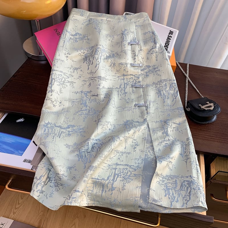 Nothing сатинова жилетка в китайски стил за жени, U-образно деколте, с копчета в един ред, кардиган стил