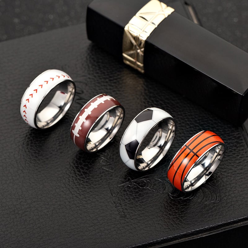Prsten od titan čelika — geometrijski stil, unisex, First Man Accessories, Zima 2024