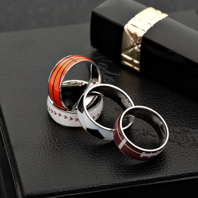 Prsten od titan čelika — geometrijski stil, unisex, First Man Accessories, Zima 2024