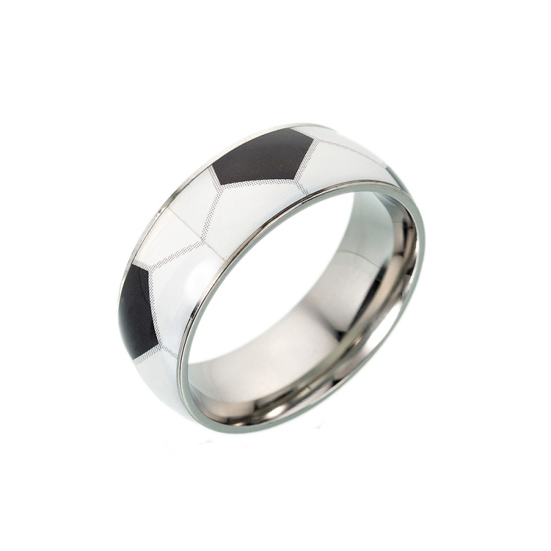 Prsten od titan čelika — geometrijski stil, unisex, First Man Accessories, Zima 2024