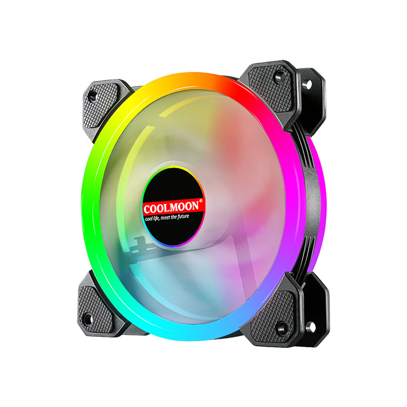 Ανεμιστήρας πλαισίου PC με ARGB φωτισμό, υδραυλικό ρουλεμάν, ήσυχη λειτουργία, διαχείριση καλωδίων, 1300 RPM
