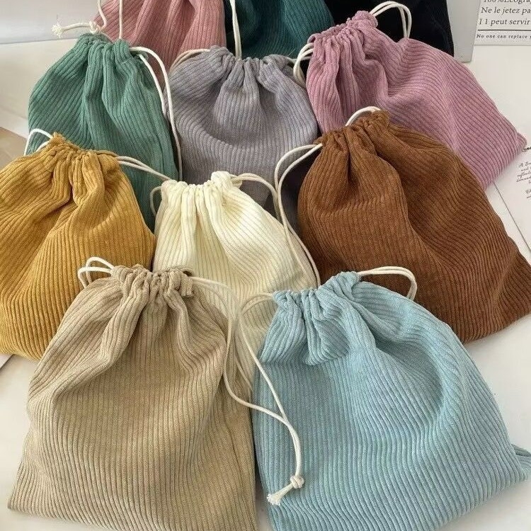 Torbica za šminku od 600D Oxford platna, zatvaranje špagom, set od tri dijela, japanski stil