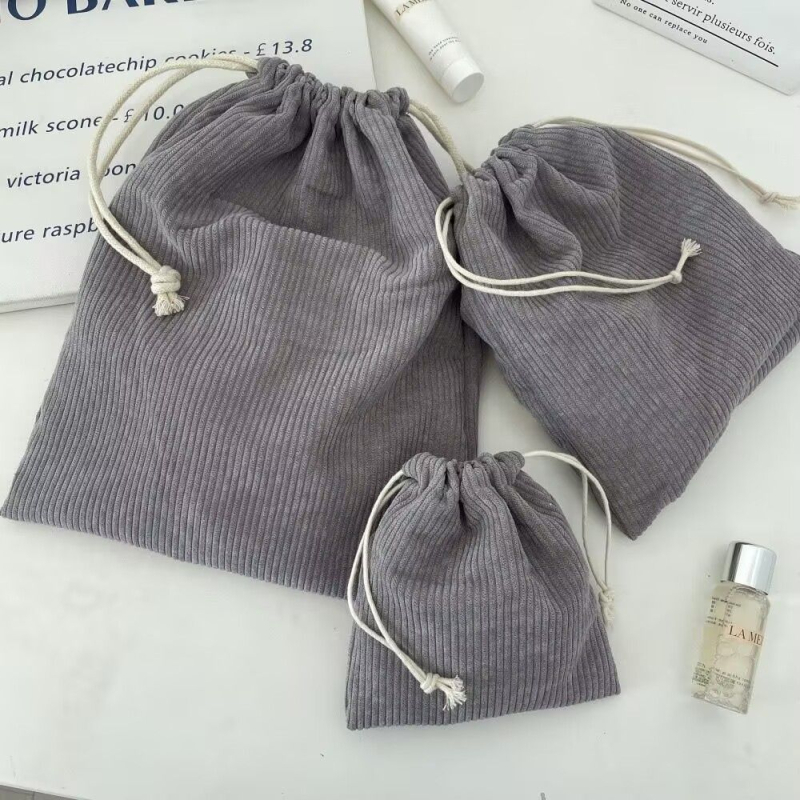 Torbica za šminku od 600D Oxford platna, zatvaranje špagom, set od tri dijela, japanski stil
