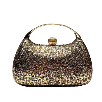 Elegantna večernja clutch torbica, vodoravni kvadratni oblik, zaključavanje bravu, poliester tijelo i podstava, vanjski otvoreni džep