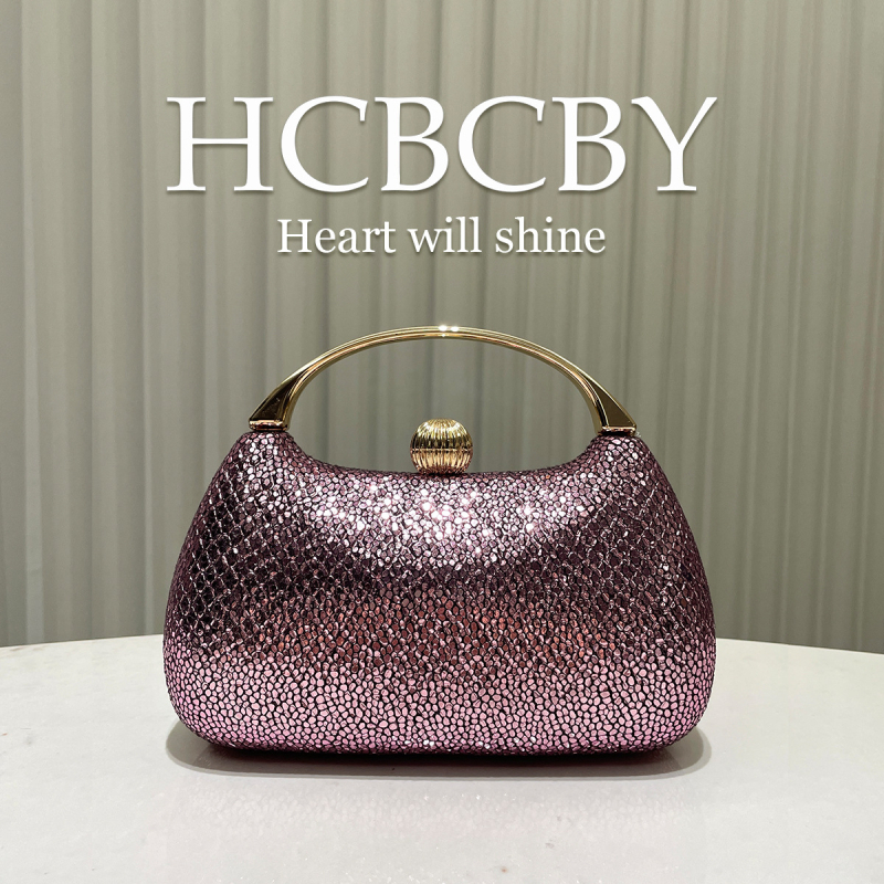 Elegantna večernja clutch torbica, vodoravni kvadratni oblik, zaključavanje bravu, poliester tijelo i podstava, vanjski otvoreni džep