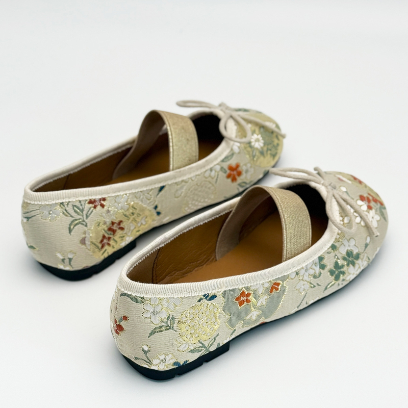 Cipele od platna s nacionalnim vezom za djevojčice, niski vrh, gornji dio od super vlakna, gumeni potplat, prozračne i protuklizne, za djecu 4–16 godina