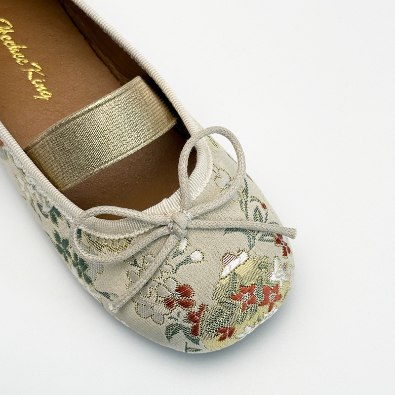 Cipele od platna s nacionalnim vezom za djevojčice, niski vrh, gornji dio od super vlakna, gumeni potplat, prozračne i protuklizne, za djecu 4–16 godina