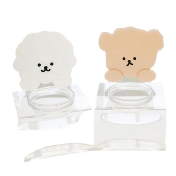 Ashin ακρυλική βάση σίτισης κατοικίδιων για σκύλους και γάτες — διαφανής αποσπώμενη βάση για μπολ, σετ 75 τεμαχίων