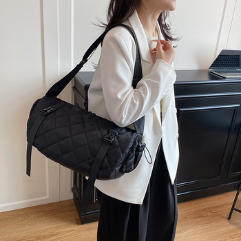 Torba za rame s jednim remenom, velika kapaciteta, PU, urbani minimalistički stil, Tote tip, zatvarač, podstava od poliester, vanjski otvoreni džep, džep za telefon