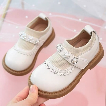 Dječje cipele princeze - mekana potplat, Velcro kopča, niski gornji dio, jesen 2025