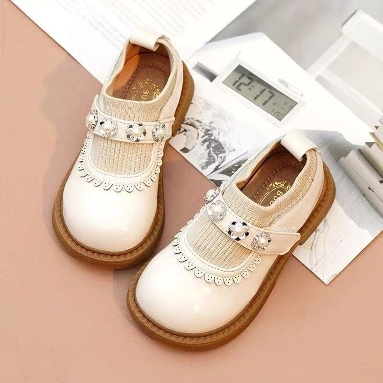 Dječje cipele princeze - mekana potplat, Velcro kopča, niski gornji dio, jesen 2025