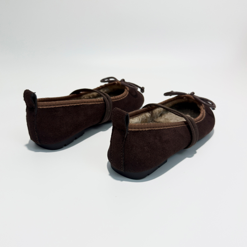 Ženske slip-on tenisice od velura, korejskog stila, topla fleec podstava, gumeni potplat, niski gornji dio
