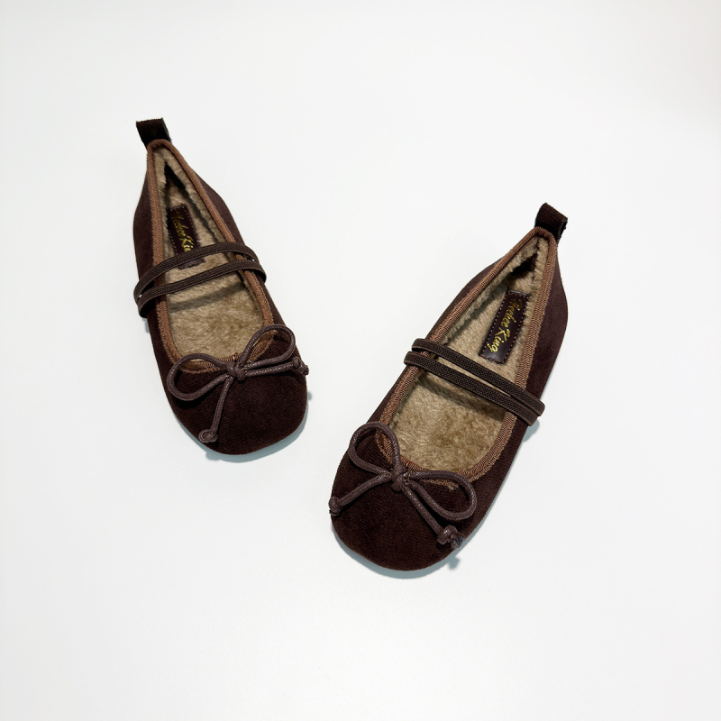 Ženske slip-on tenisice od velura, korejskog stila, topla fleec podstava, gumeni potplat, niski gornji dio