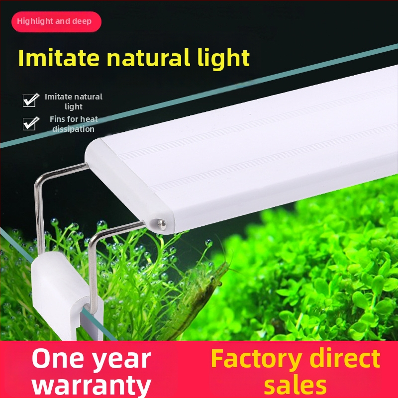 LED osvjetljenje za akvarij, vodootporno, energetski učinkovito, sedmerobo boja mijenja, pametna kontrola, trobojno podešavanje boja
