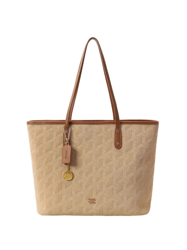 Torba za rame tip Tote, PU materijal, casual stil, vodoravni kvadratni oblik, zatvaranje na zip, podstava od poliestera