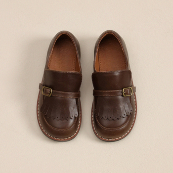 Dječji loafers u britanskome stilu, slip-on, gornji dio od Super Fiber, kožna podstava, PU uloška, gumena potplat, niski kroj, unisex
