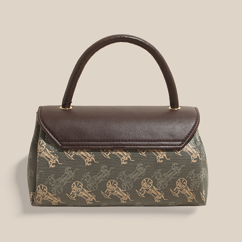PU crossbody torba - u urbanom minimalističkom stilu, horizontalno kvadratnog oblika, podstava od poliester, zaključavanje