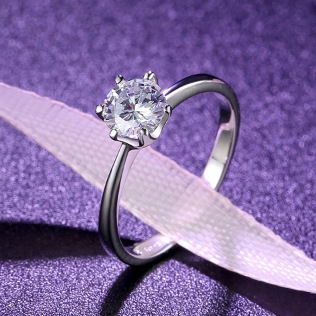 Δαχτυλίδι γάμου με συνθετικό διαμάντι, διαύγεια VVS, σχήμα διαμαντιού, κοπή