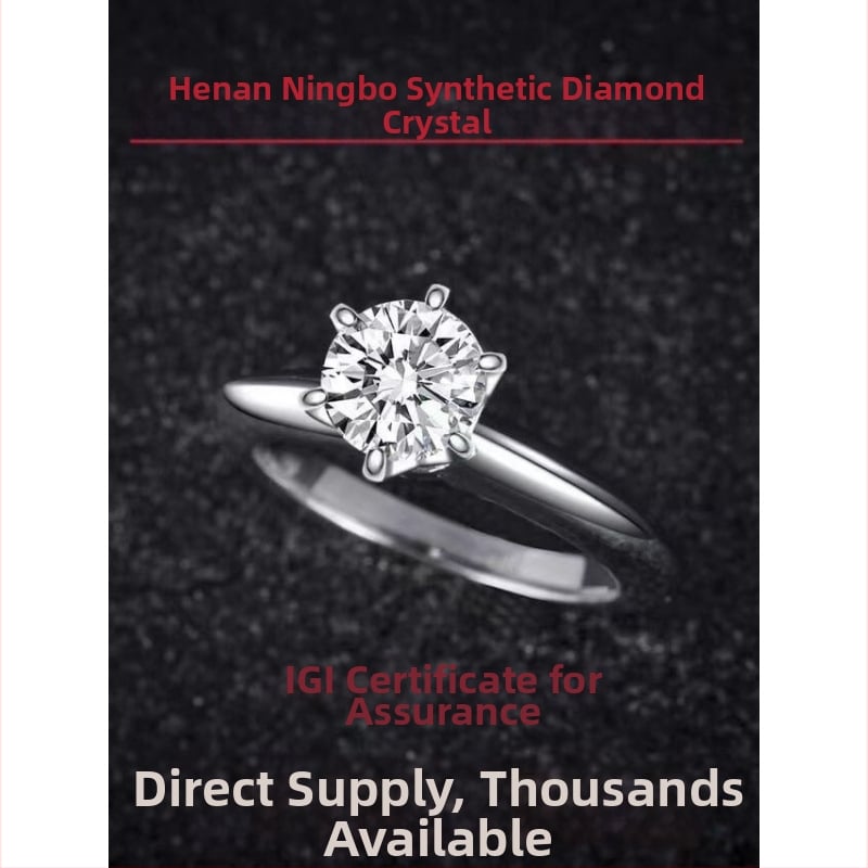 Δαχτυλίδι γάμου με συνθετικό διαμάντι, διαύγεια VVS, σχήμα διαμαντιού, κοπή