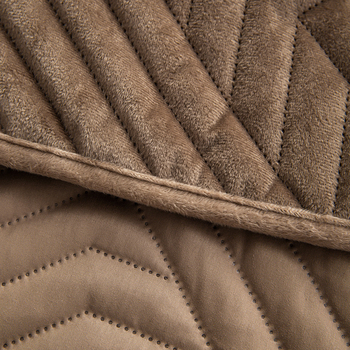 Cuvertură de pat din cristal velvet, quilting – set de trei piese, vopsire reactive, personalizabil