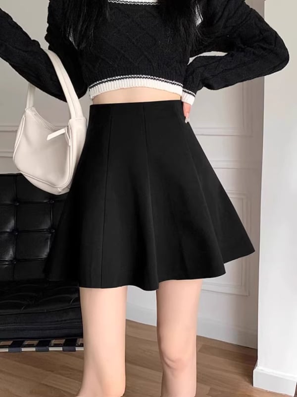 Hepburn stil plisirana midi suknja, geometrijski uzorak, bez nabiranja, poliester