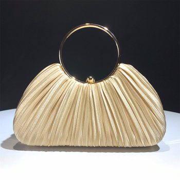 Večernja torbica od poliestera, kutijast oblik, zaključavanje, unutarnji pretinci za telefon i dokumente