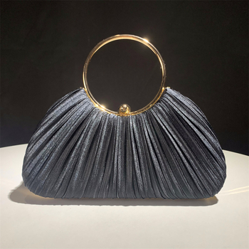 Večernja torbica od poliestera, kutijast oblik, zaključavanje, unutarnji pretinci za telefon i dokumente