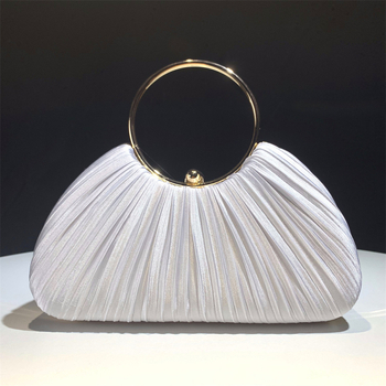 Večernja torbica od poliestera, kutijast oblik, zaključavanje, unutarnji pretinci za telefon i dokumente