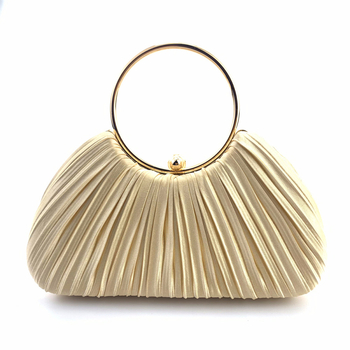 Večernja torbica od poliestera, kutijast oblik, zaključavanje, unutarnji pretinci za telefon i dokumente