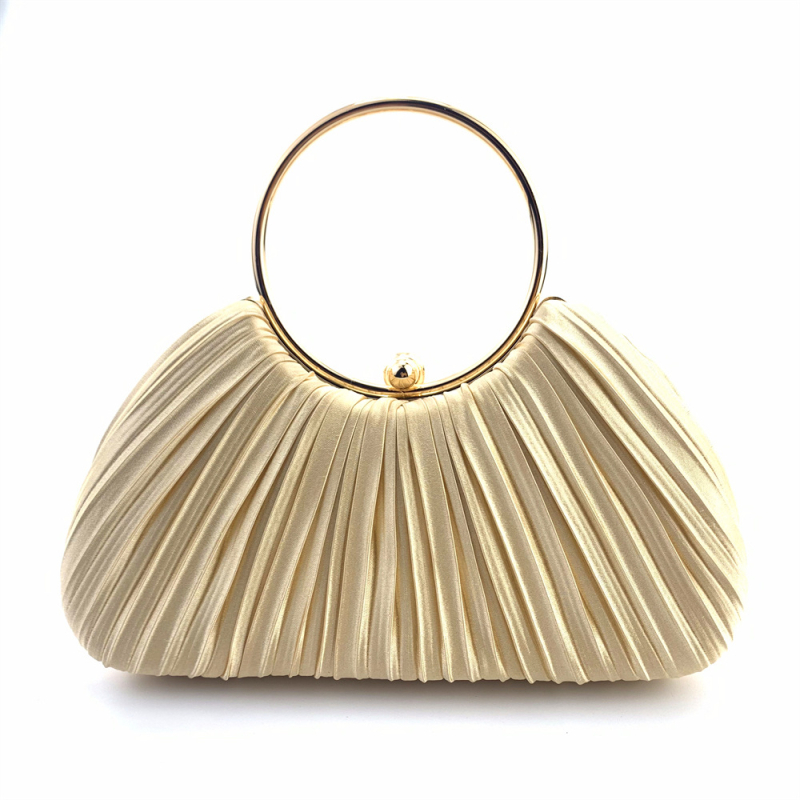 Večernja torbica od poliestera, kutijast oblik, zaključavanje, unutarnji pretinci za telefon i dokumente