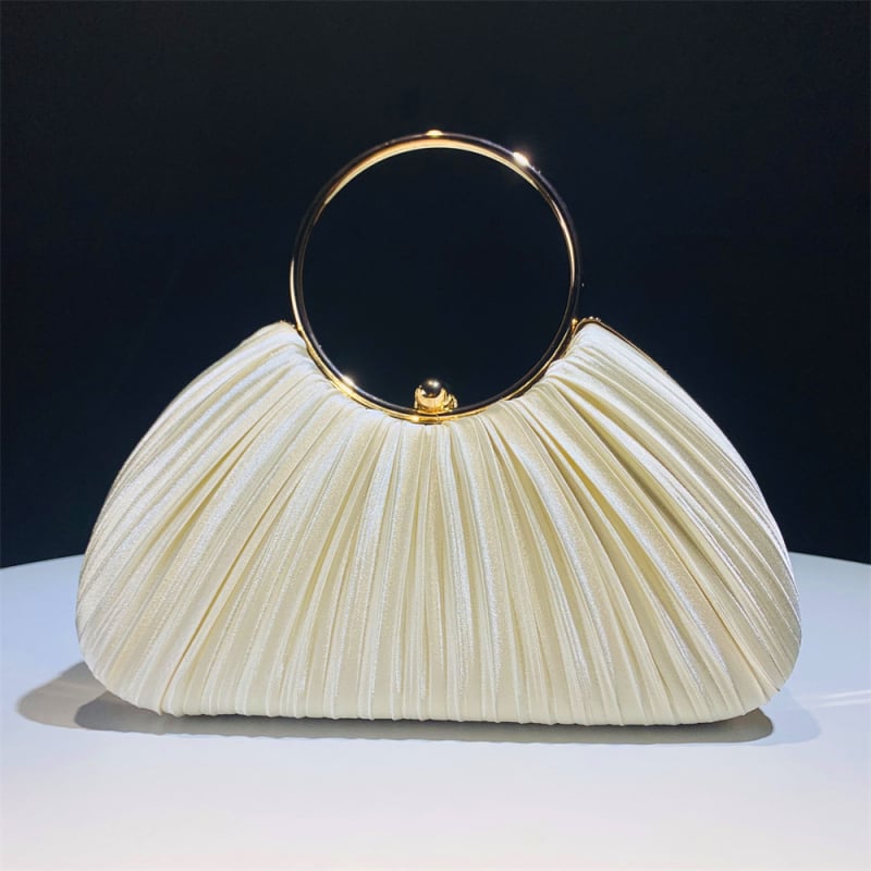 Večernja torbica od poliestera, kutijast oblik, zaključavanje, unutarnji pretinci za telefon i dokumente