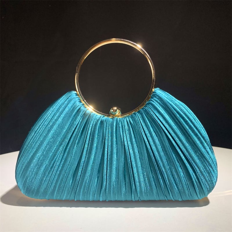 Večernja torbica od poliestera, kutijast oblik, zaključavanje, unutarnji pretinci za telefon i dokumente