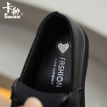 Детски сценични обувки, PU горна част, гумена подметка, средна височина, стил Корейско–британски, за деца 1–12 г., лепена конструкция, есен 2025