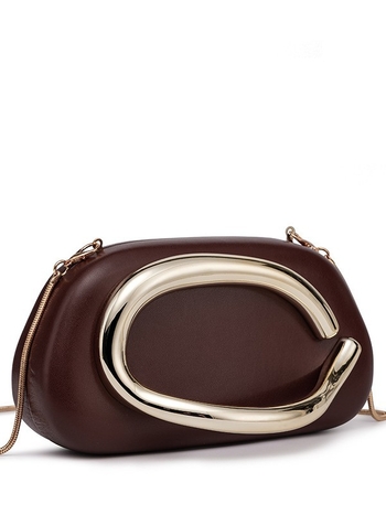 Wanlin esté táska – PU bőr, box bag stílus, ovális forma, mágnesz zár, telefontartó zseb