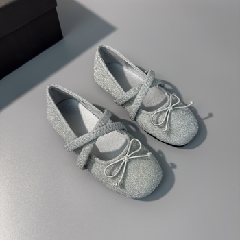 Мери Джейн балетни обувки за момичета (Горна материя: Супер Фибър; Подметка: ТПР; Нисък връх; Затваряне: Еластична лента; Стелка: PU)