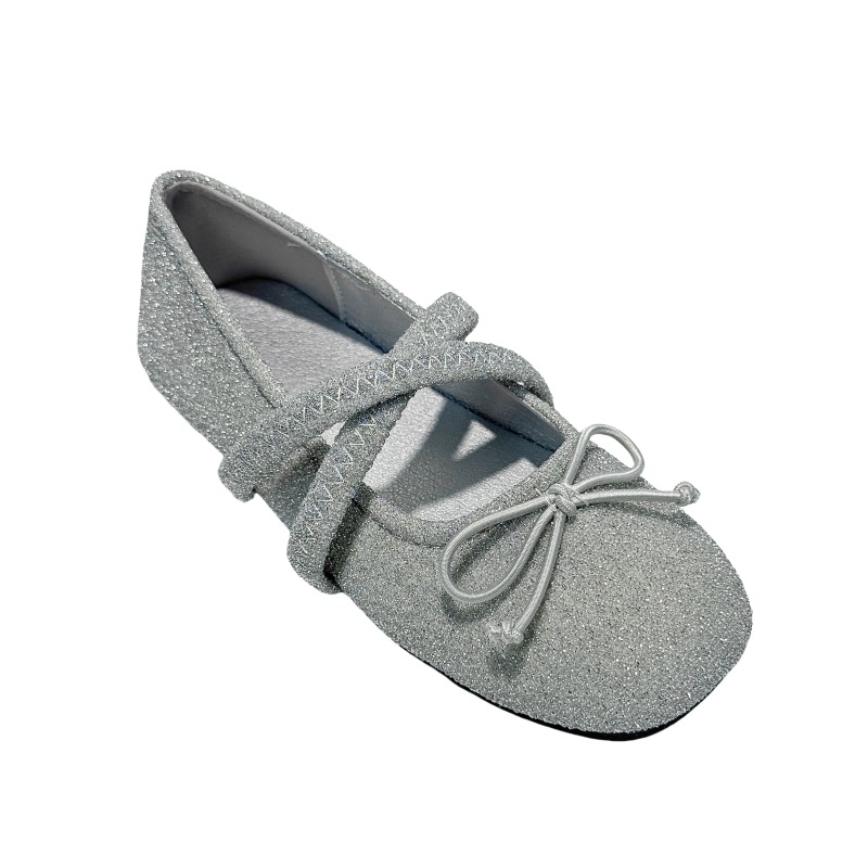 Мери Джейн балетни обувки за момичета (Горна материя: Супер Фибър; Подметка: ТПР; Нисък връх; Затваряне: Еластична лента; Стелка: PU)