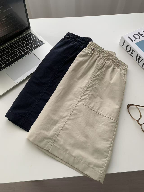 A-linijska suknja s visokim strukom, korejskog stila retro dojam, pamuk-nylon smjesa (50-70% pamuk, 30-50% nylon), ljeto 2025