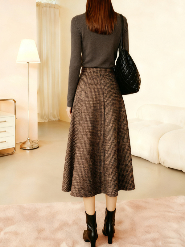 A-линия пола от тъкана вълнена материя, марка Enchanting Beauty, съдържание на основната тъкан <30%, без еластичност