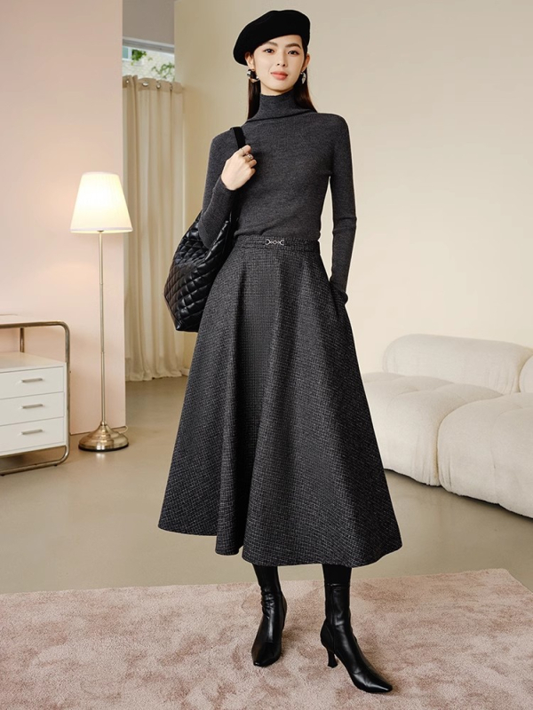 A-линия пола от тъкана вълнена материя, марка Enchanting Beauty, съдържание на основната тъкан <30%, без еластичност