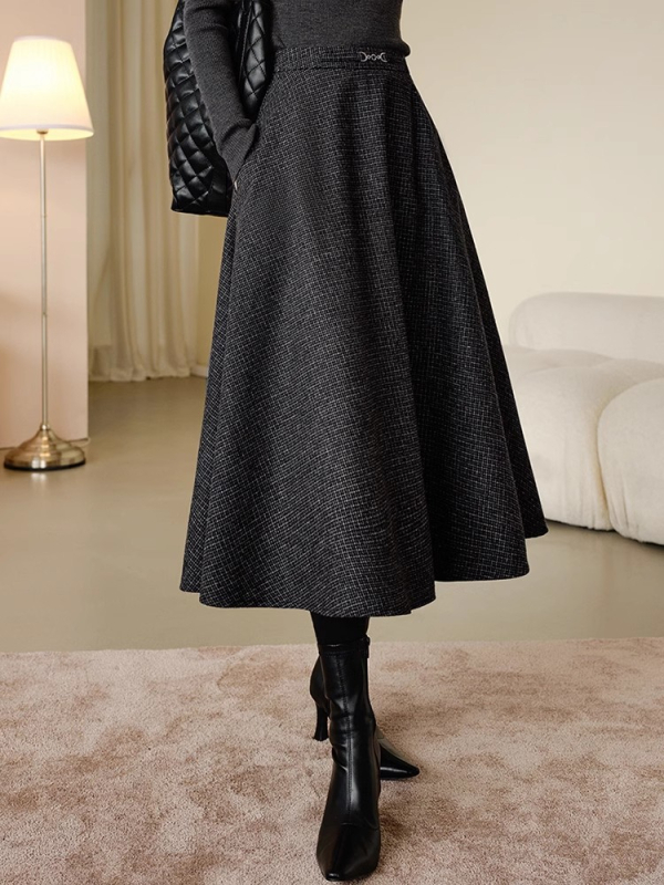 A-линия пола от тъкана вълнена материя, марка Enchanting Beauty, съдържание на основната тъкан <30%, без еластичност