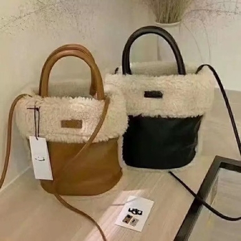 Torba tipa kantu od vunenog filca, stil Water Bucket Bag, otvoreni gornji dio, PU podstava, unutarnje džepovi za telefon i dokumente