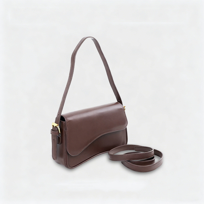 TrendsBlue Ženska torba za rame - 100% PU, europsko-američki retro stil, horizontalni kvadratni oblik, zatvaranje na zip